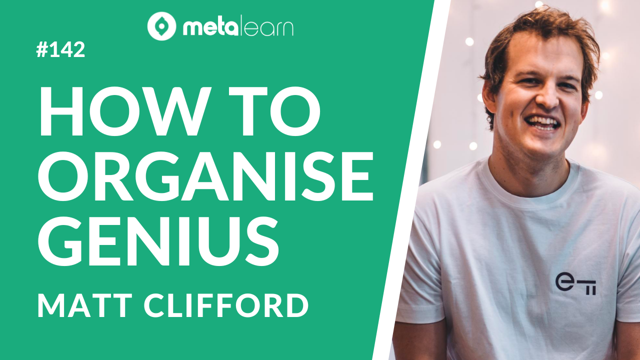 ML142: Matt Clifford on Organising Genius, The State of Technology Entrepreneurship and Solving the Innovation Problem